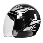 Helmet Open Face Flame