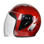 Helmet Open Face Flame - Image 3