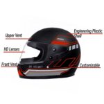 Helmet Full Face BK Stripe - Image 2