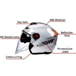 Helmet Open Face Retro BK - Image 8